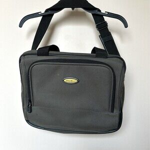 Eddie Bauer Messenger Tote Laptop Bag Travel Carry On Luggage Black Briefcase